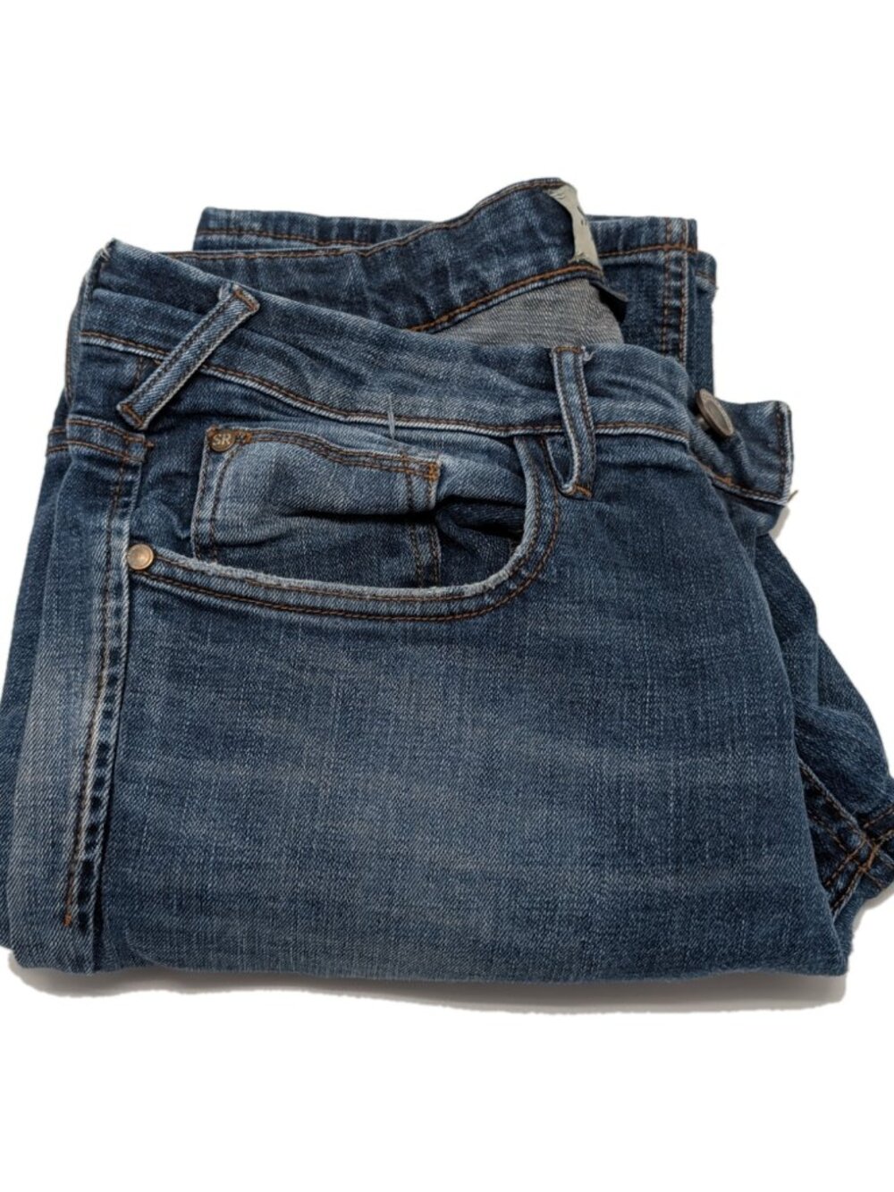 Stone Men’s Jeans 33x32 Blue Denim Cotton Straight Fit Casual